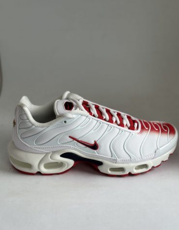 Nike Air Max Plus White University Red