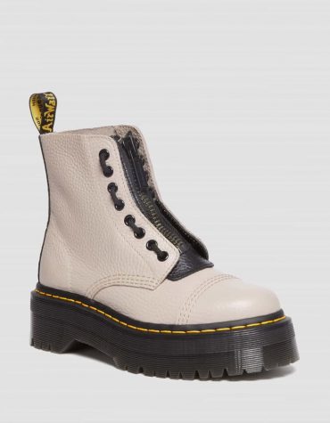 Dr. Martens Sinclair Milled Nappa Leather Platform Boots TAILLE 37