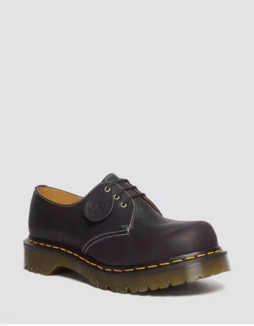 Dr.Martens 1461 Phoenix Leather Lace Up Shoes 'Charcoal TAILLE 38 Grey
