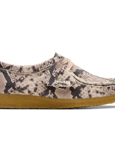 Clarks Originals Wallabee Grey Snake Print